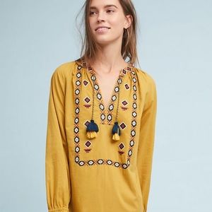 Anthropologie-Embroidered Peasant Dress*NEW*